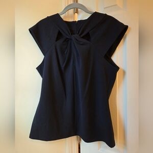 DKNY Black Bow Detail Tank Top